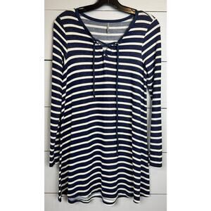 Color Thread Long Sleeve Dress Women's Size Small
